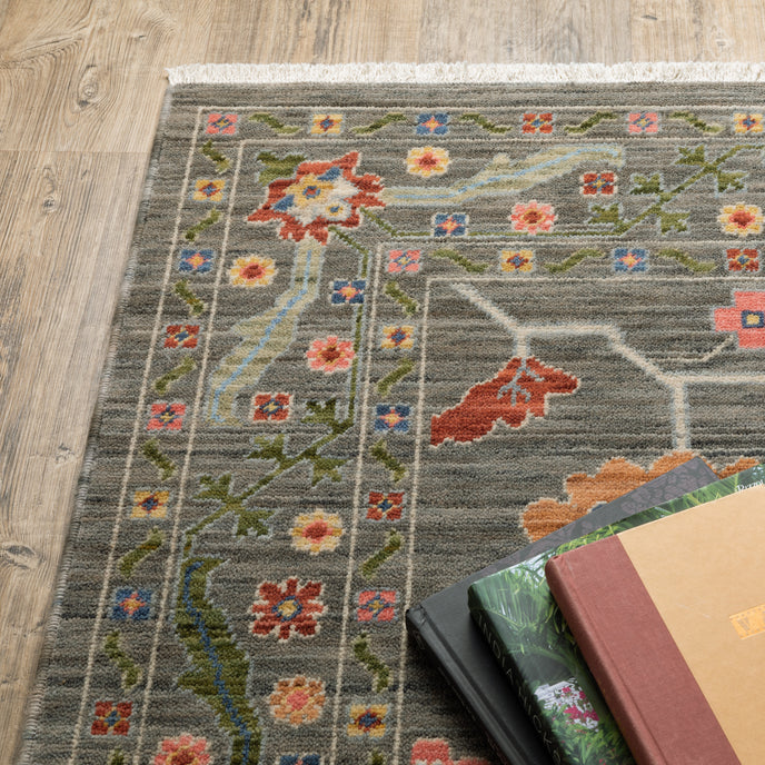 Oriental Weavers Lucca 5506K Grey/Multi Area Rug