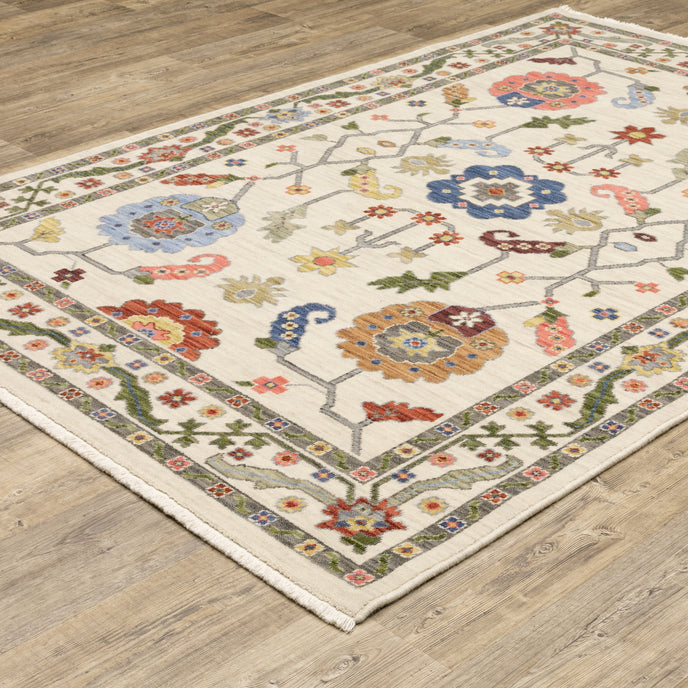 Oriental Weavers Lucca 5506W Ivory/Multi Area Rug