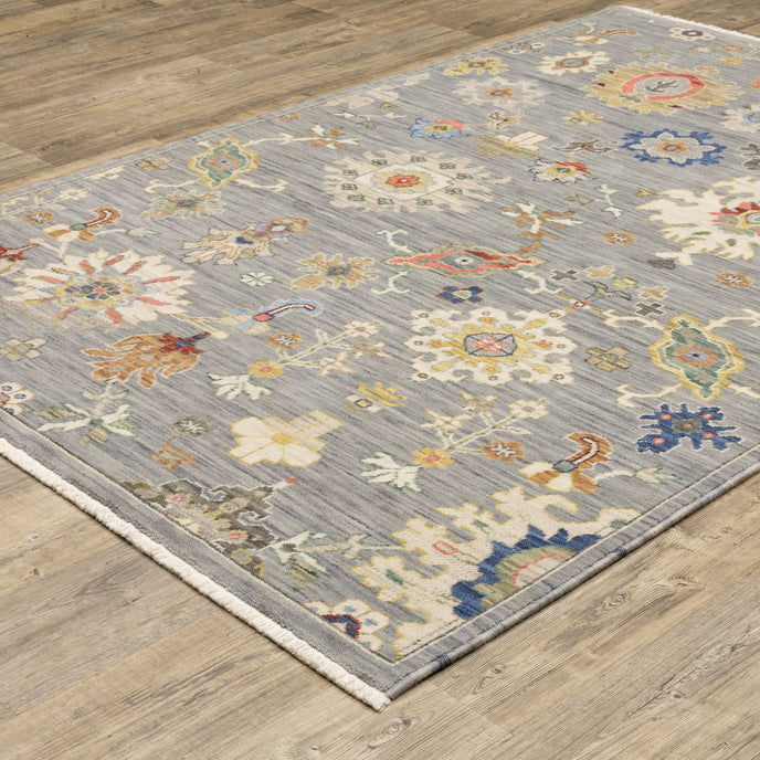 Oriental Weavers Lucca 5507E Grey/Multi Area Rug