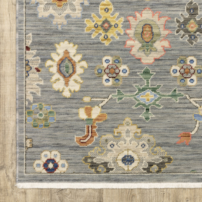 Oriental Weavers Lucca 5507E Grey/Multi Area Rug