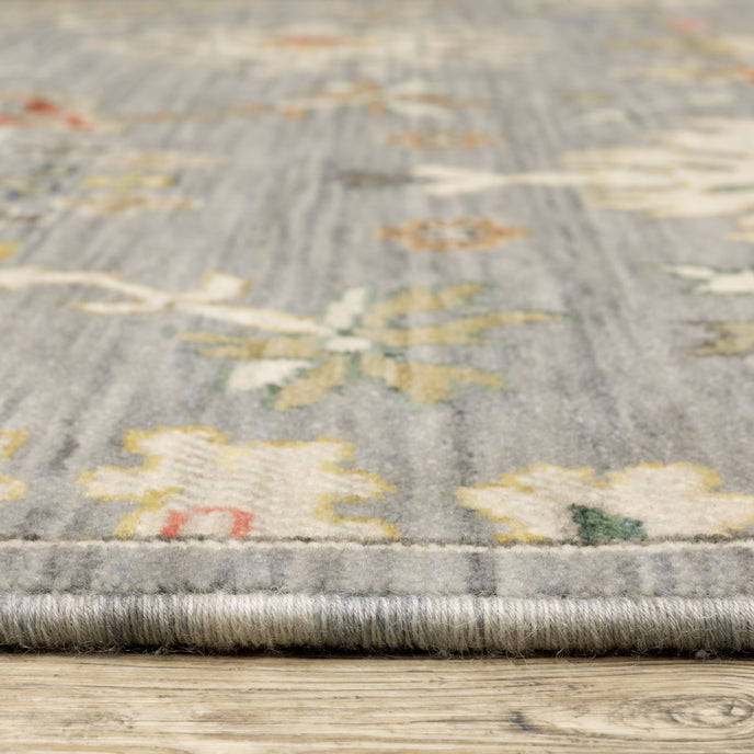 Oriental Weavers Lucca 5507E Grey/Multi Area Rug