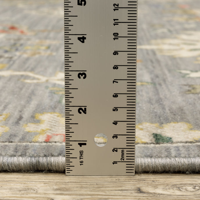 Oriental Weavers Lucca 5507E Grey/Multi Area Rug
