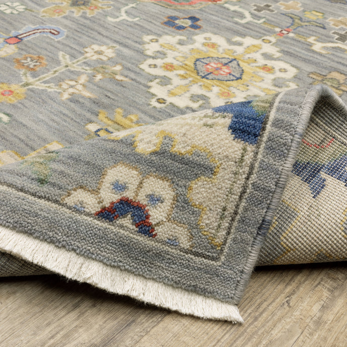 Oriental Weavers Lucca 5507E Grey/Multi Area Rug