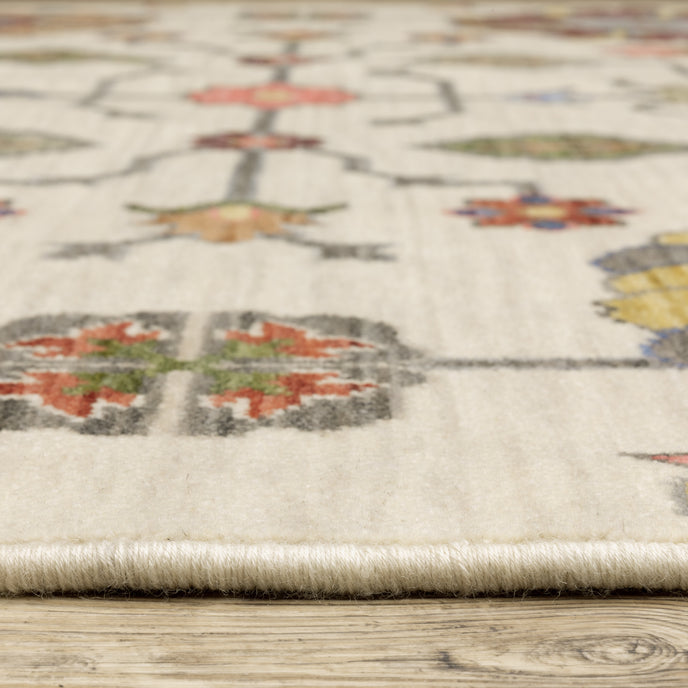 Oriental Weavers Lucca 8111W Ivory/Multi Area Rug