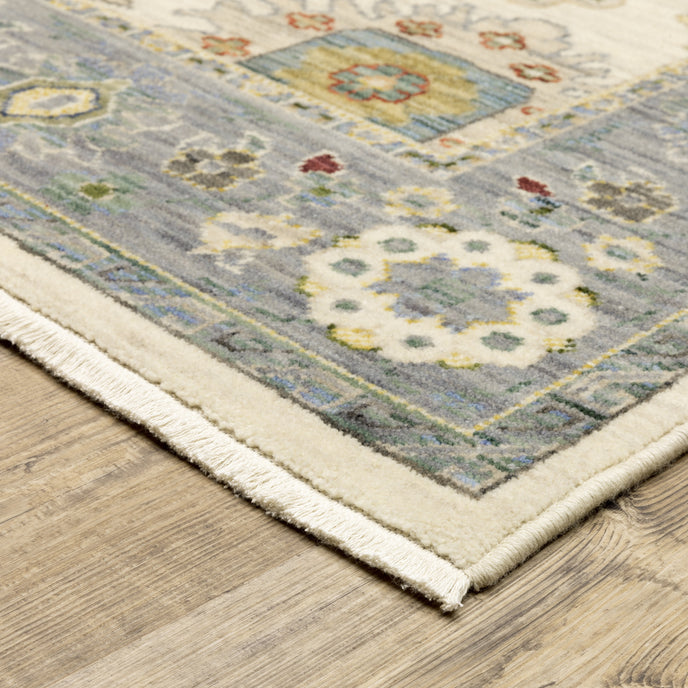 Oriental Weavers Lucca 846H Ivory/Blue Area Rug