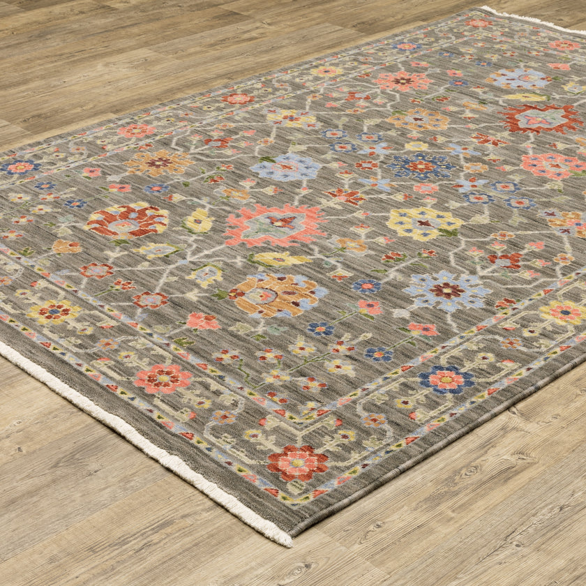 Oriental Weavers Lucca 93K Grey/Multi Area Rug