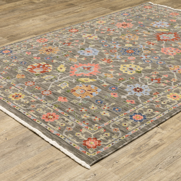 Oriental Weavers Lucca 93K Grey/Multi Area Rug