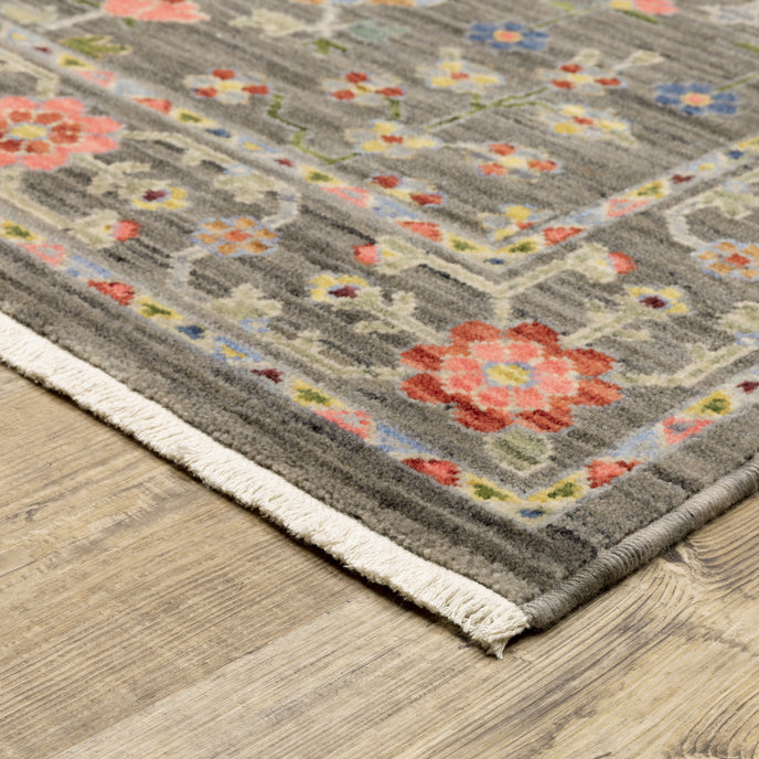 Oriental Weavers Lucca 93K Grey/Multi Area Rug