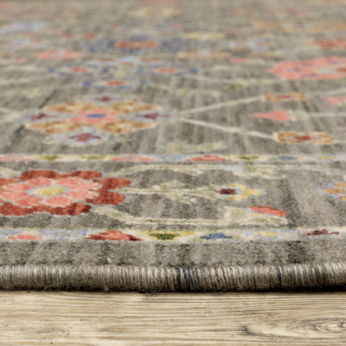 Oriental Weavers Lucca 93K Grey/Multi Area Rug