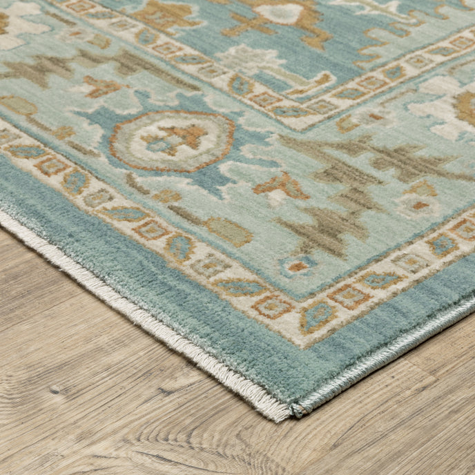 Oriental Weavers Maeve MAE02 Blue/Rust Area Rug