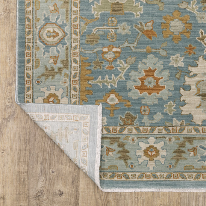 Oriental Weavers Maeve MAE02 Blue/Rust Area Rug