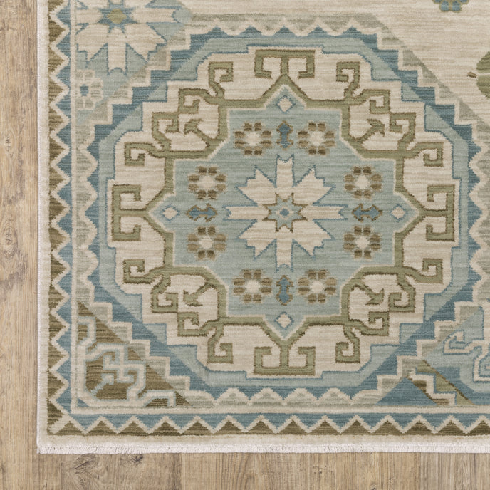 Oriental Weavers Maeve MAE03 Beige/Blue Area Rug