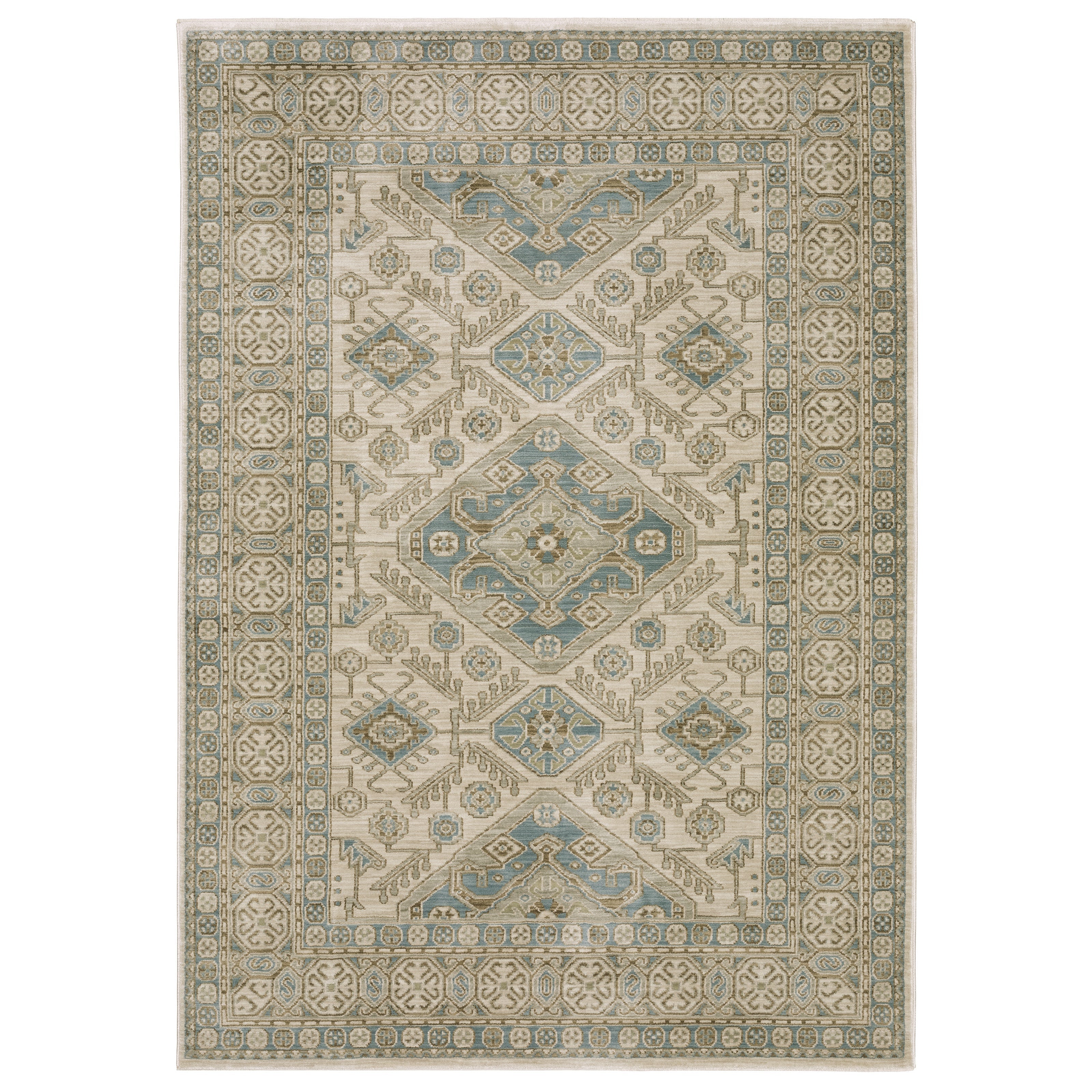 Oriental Weavers Maeve MAE05 Beige/Blue Area Rug