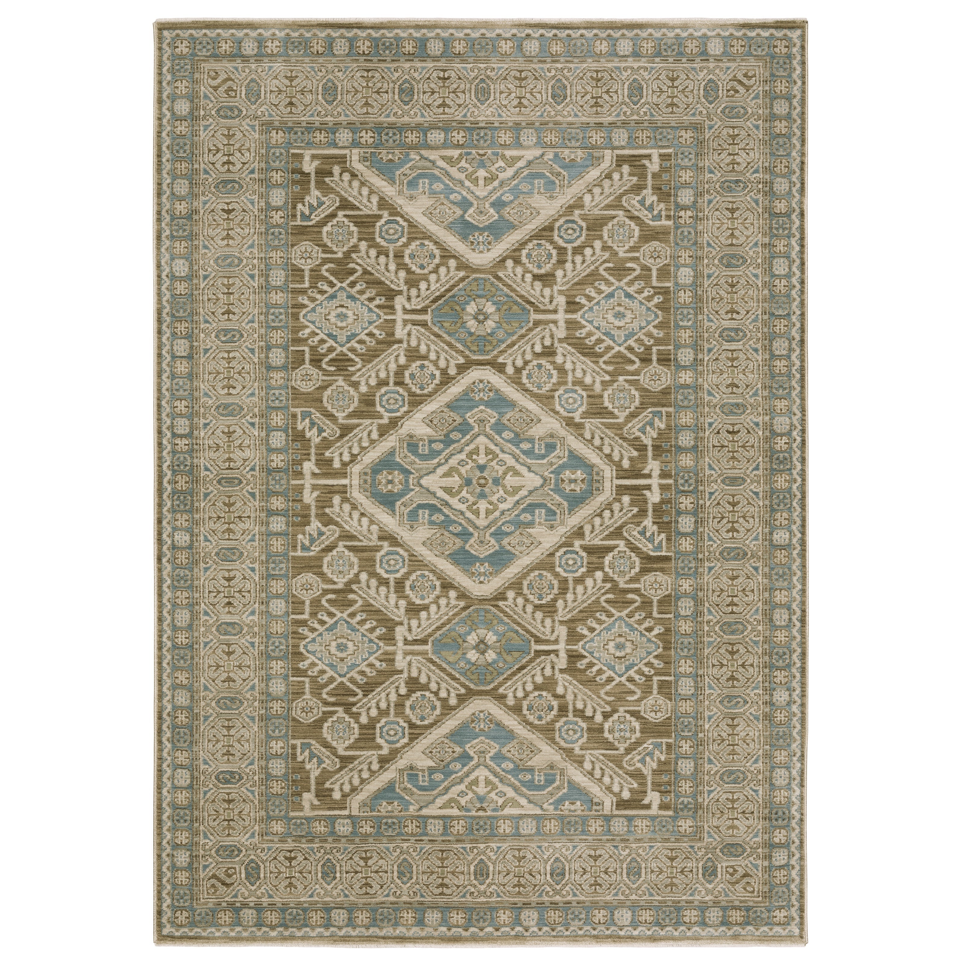 Oriental Weavers Maeve MAE08 Brown/Blue Area Rug