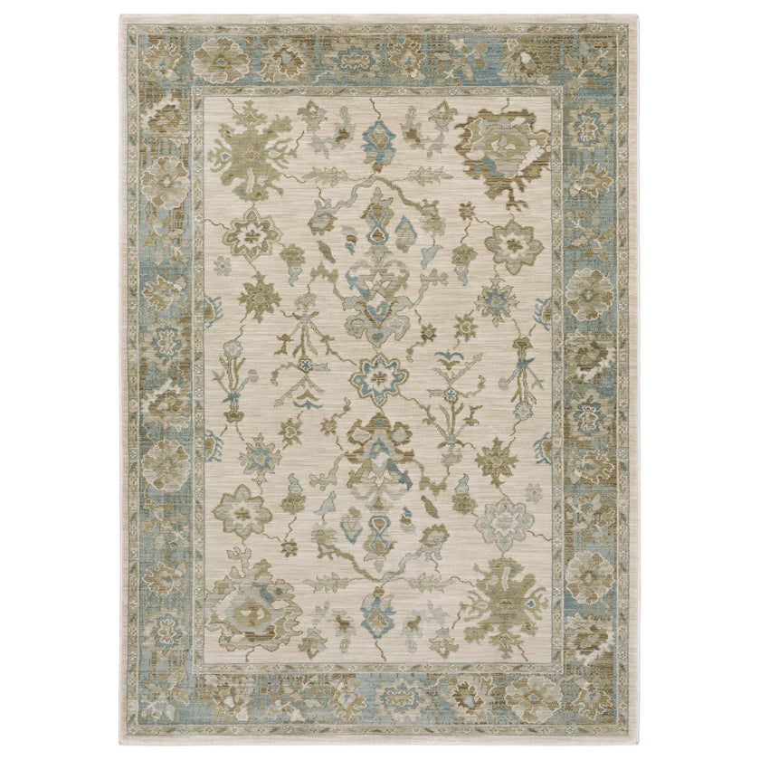 Oriental Weavers Maeve MAE10 Beige/Blue Area Rug