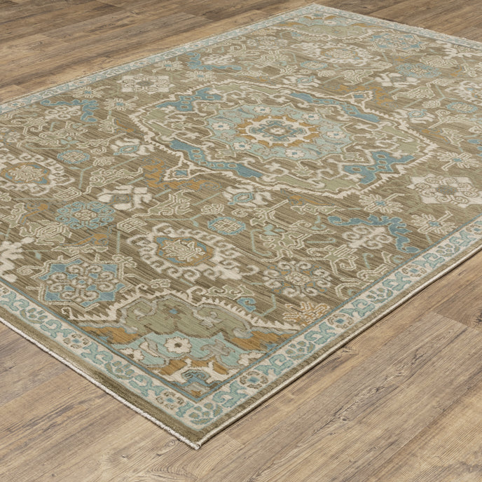 Oriental Weavers Maeve MAE13 Brown/Blue Area Rug