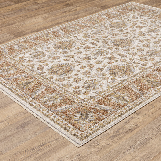Oriental Weavers Maharaja 5091Q Ivory/Rust Area Rug