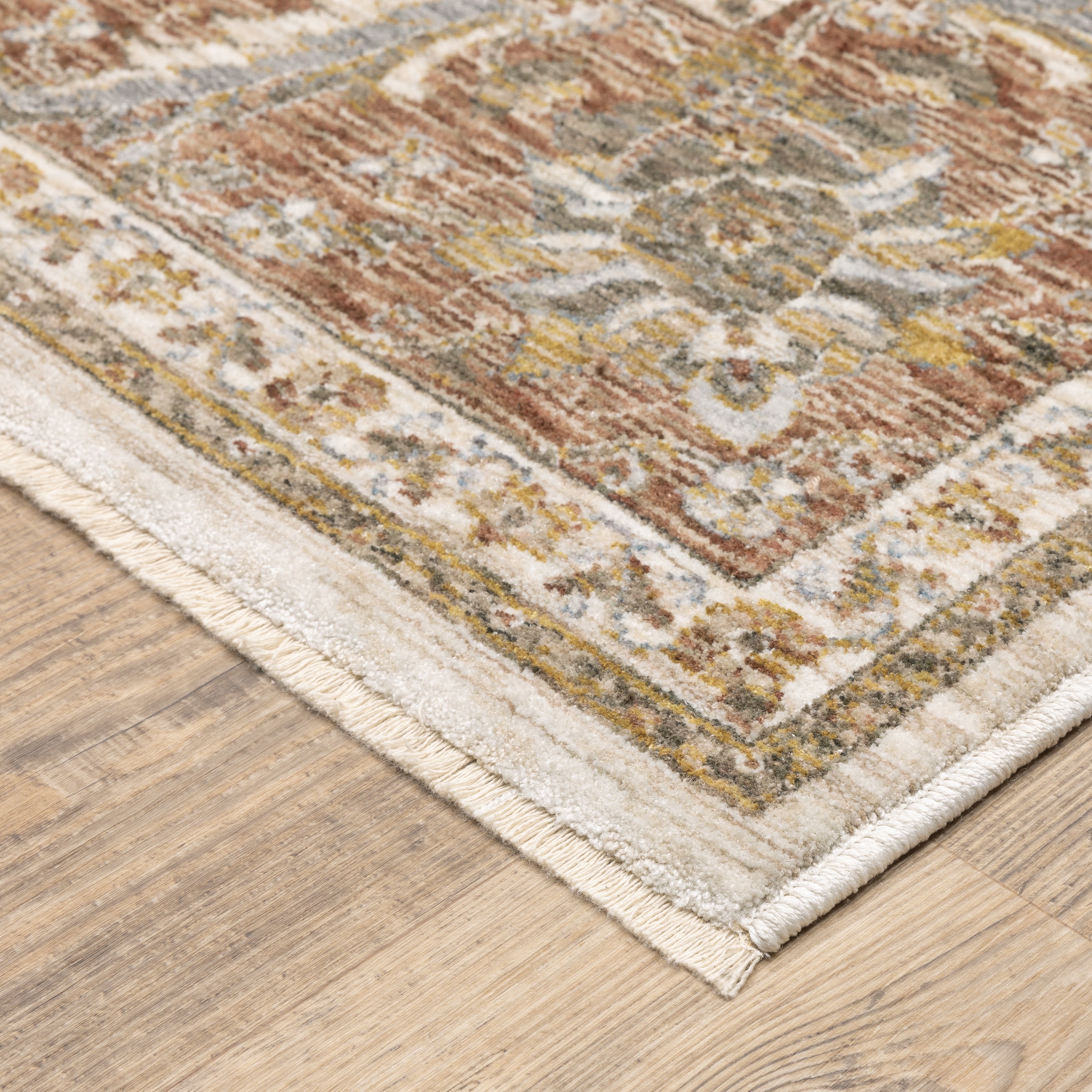 Oriental Weavers Maharaja 5091Q Ivory/Rust Area Rug