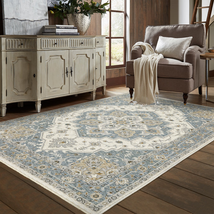 Oriental Weavers Maharaja 51F Blue/Ivory Area Rug