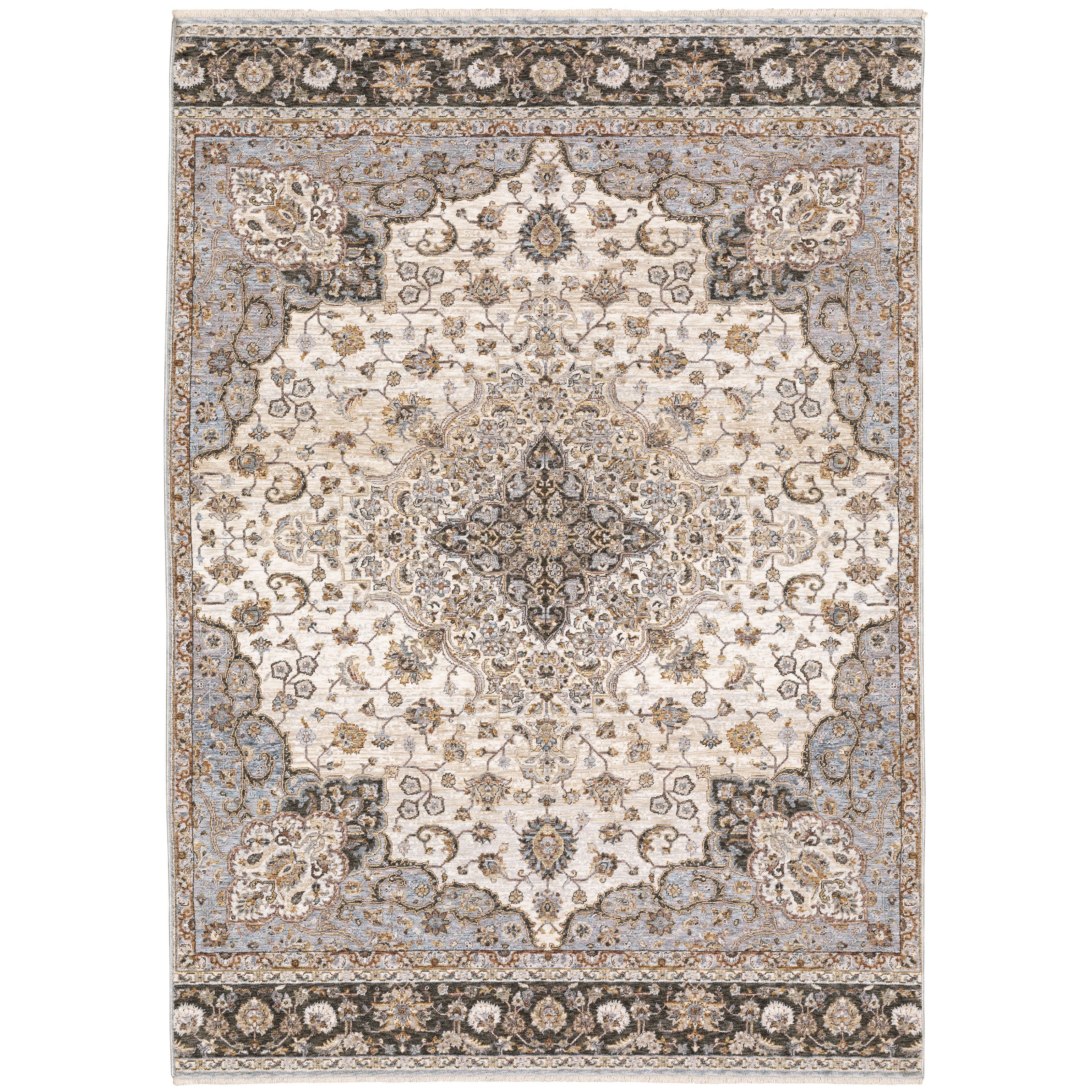 Oriental Weavers Maharaja 660J Ivory/Blue Area Rug