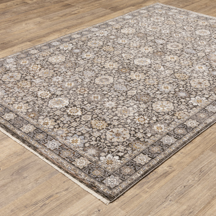 Oriental Weavers Maharaja 71N Charcoal/Ivory Area Rug
