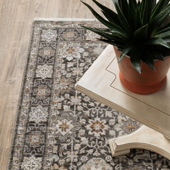 Oriental Weavers Maharaja 71N Charcoal/Ivory Area Rug