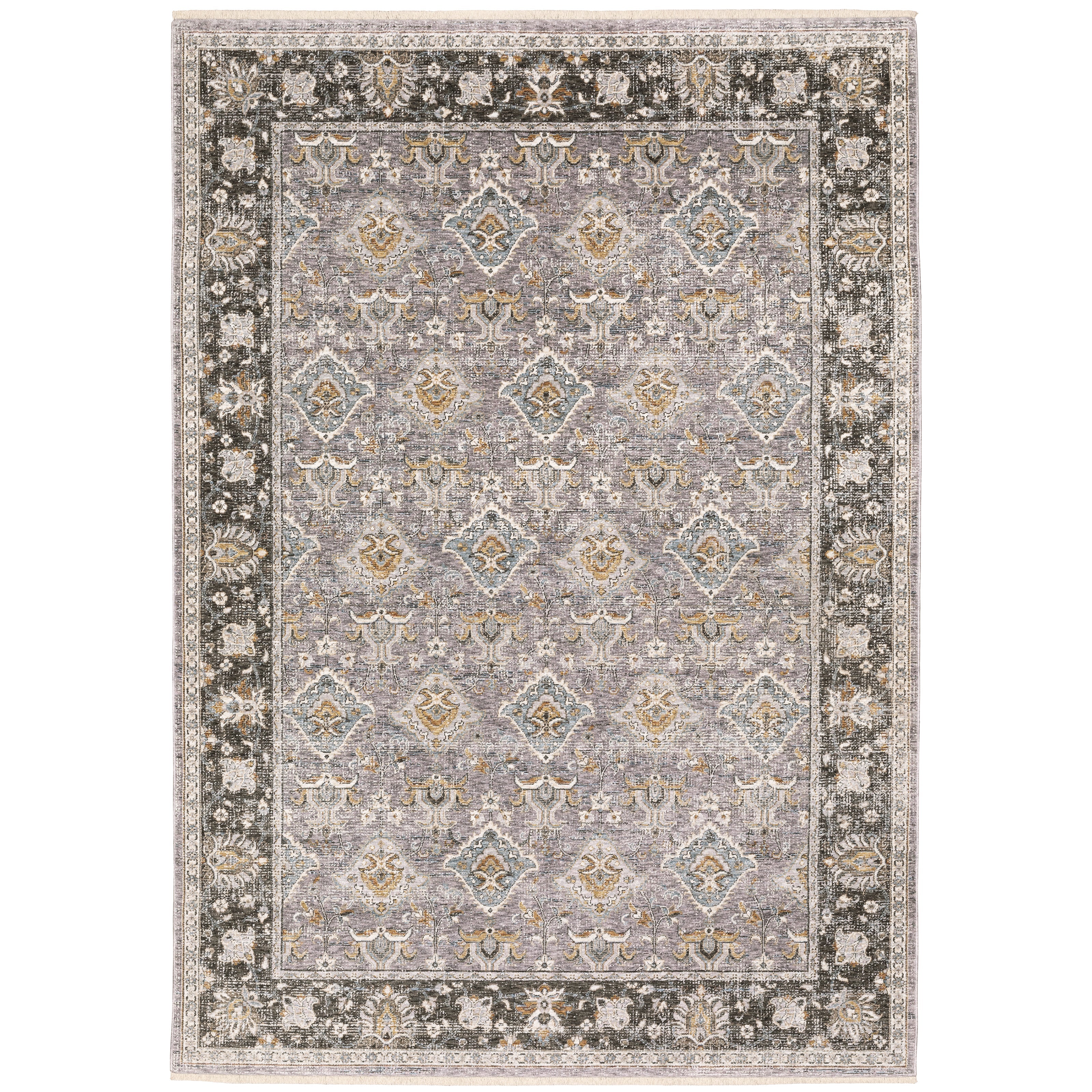 Oriental Weavers Maharaja 91E Grey/Blue Area Rug
