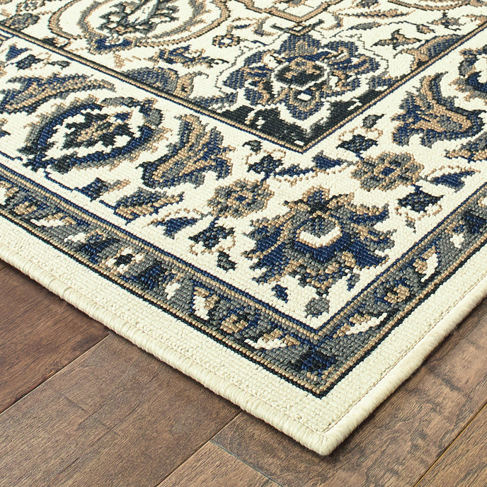 Oriental Weavers Marina 1248W Ivory/Navy Area Rug