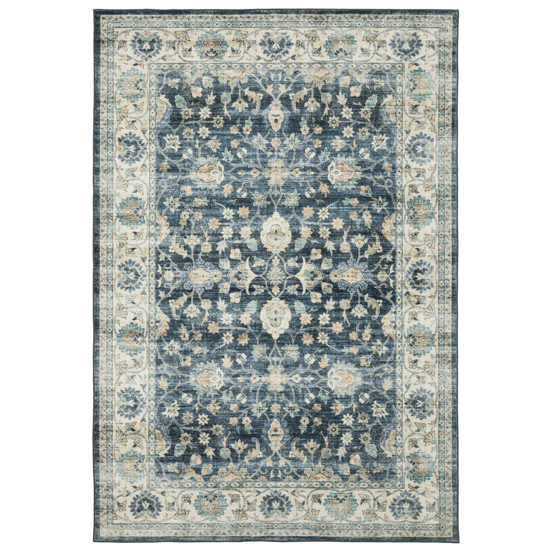 Oriental Weavers Sumter SUM02 Blue/Ivory Area Rug