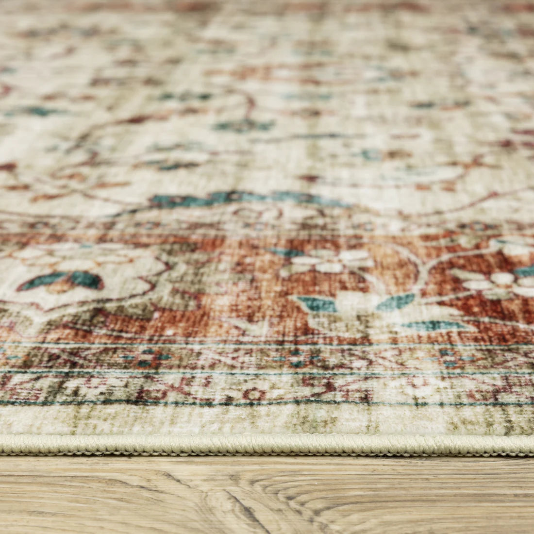 Oriental Weavers Sumter SUM03 Ivory/Rust Area Rug