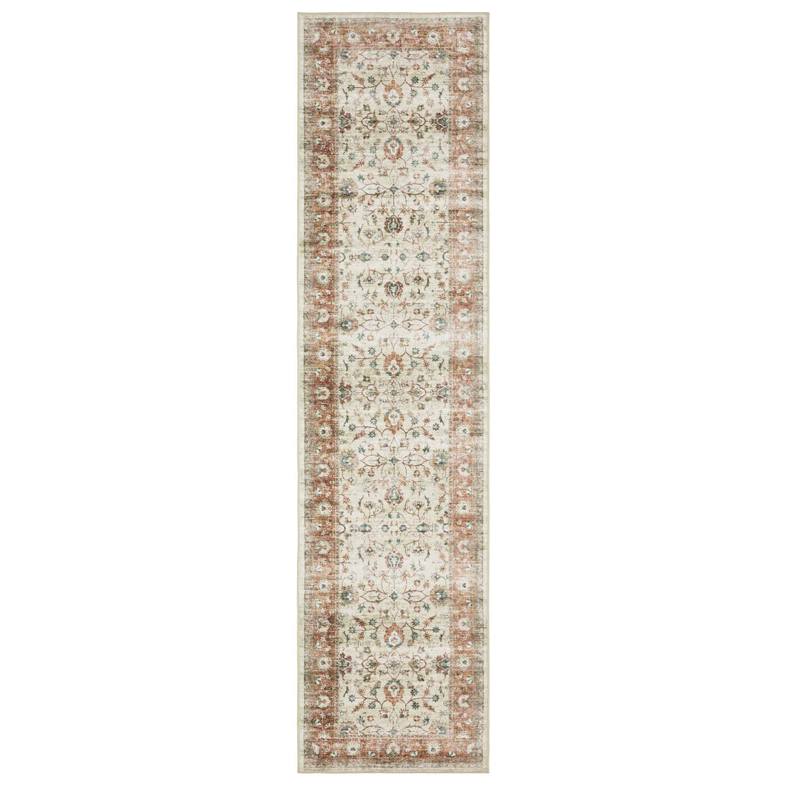 Oriental Weavers Sumter SUM03 Ivory/Rust Area Rug