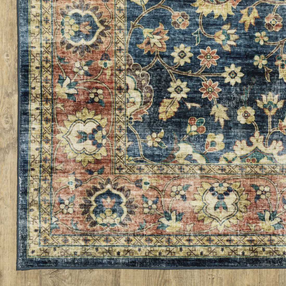 Oriental Weavers Sumter SUM04 Blue/Rust Area Rug