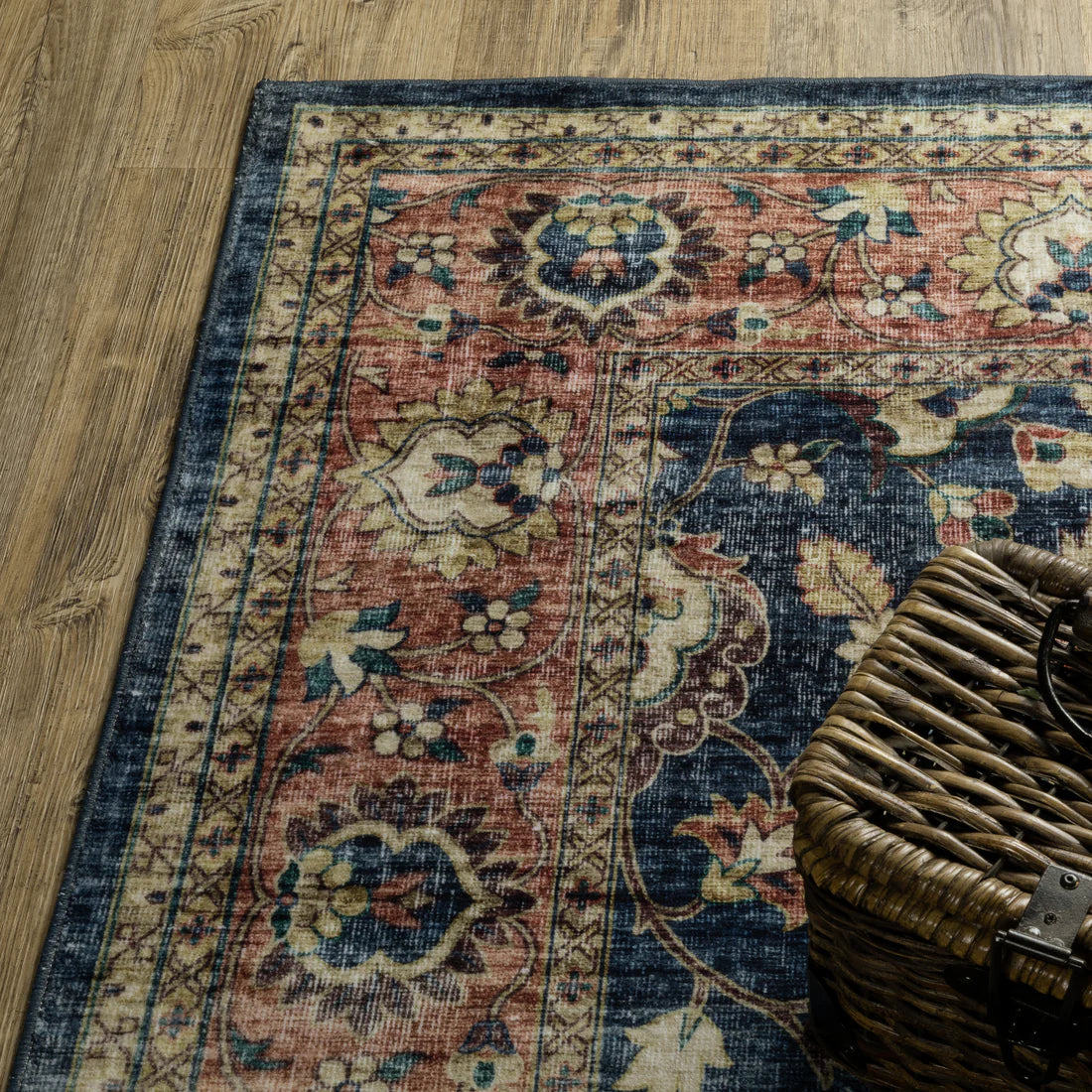 Oriental Weavers Sumter SUM04 Blue/Rust Area Rug