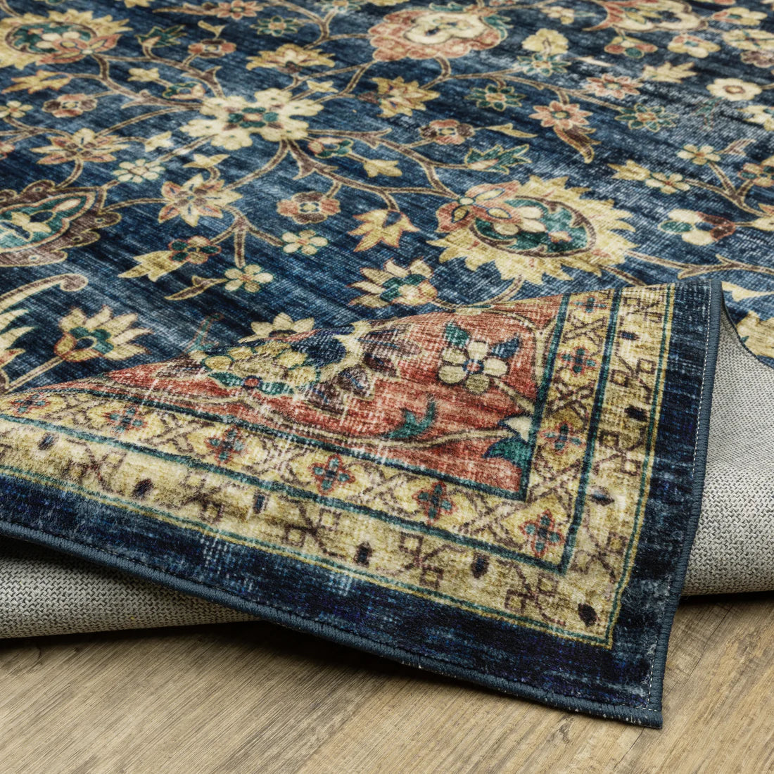 Oriental Weavers Sumter SUM04 Blue/Rust Area Rug