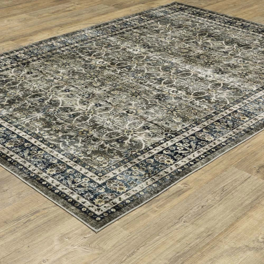 Oriental Weavers Sumter SUM06 Grey/Blue Area Rug