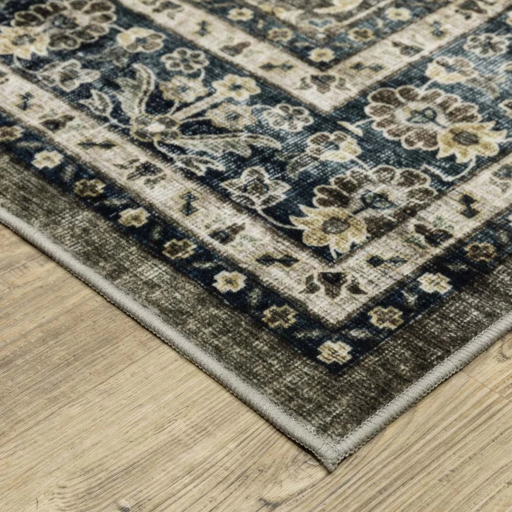 Oriental Weavers Sumter SUM06 Grey/Blue Area Rug