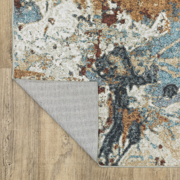 Oriental Weavers Sumter SUM13 Blue/Rust Area Rug