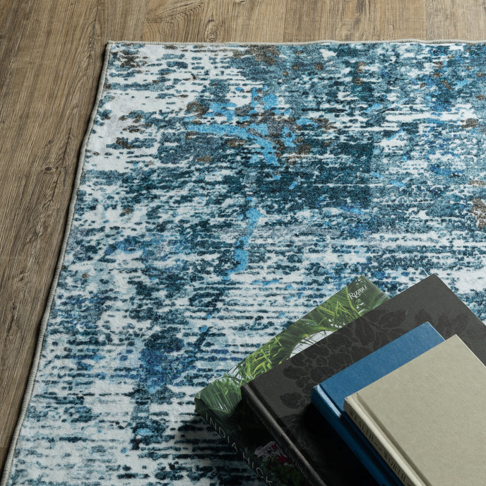 Oriental Weavers Sumter SUM14 Blue/Ivory Area Rug