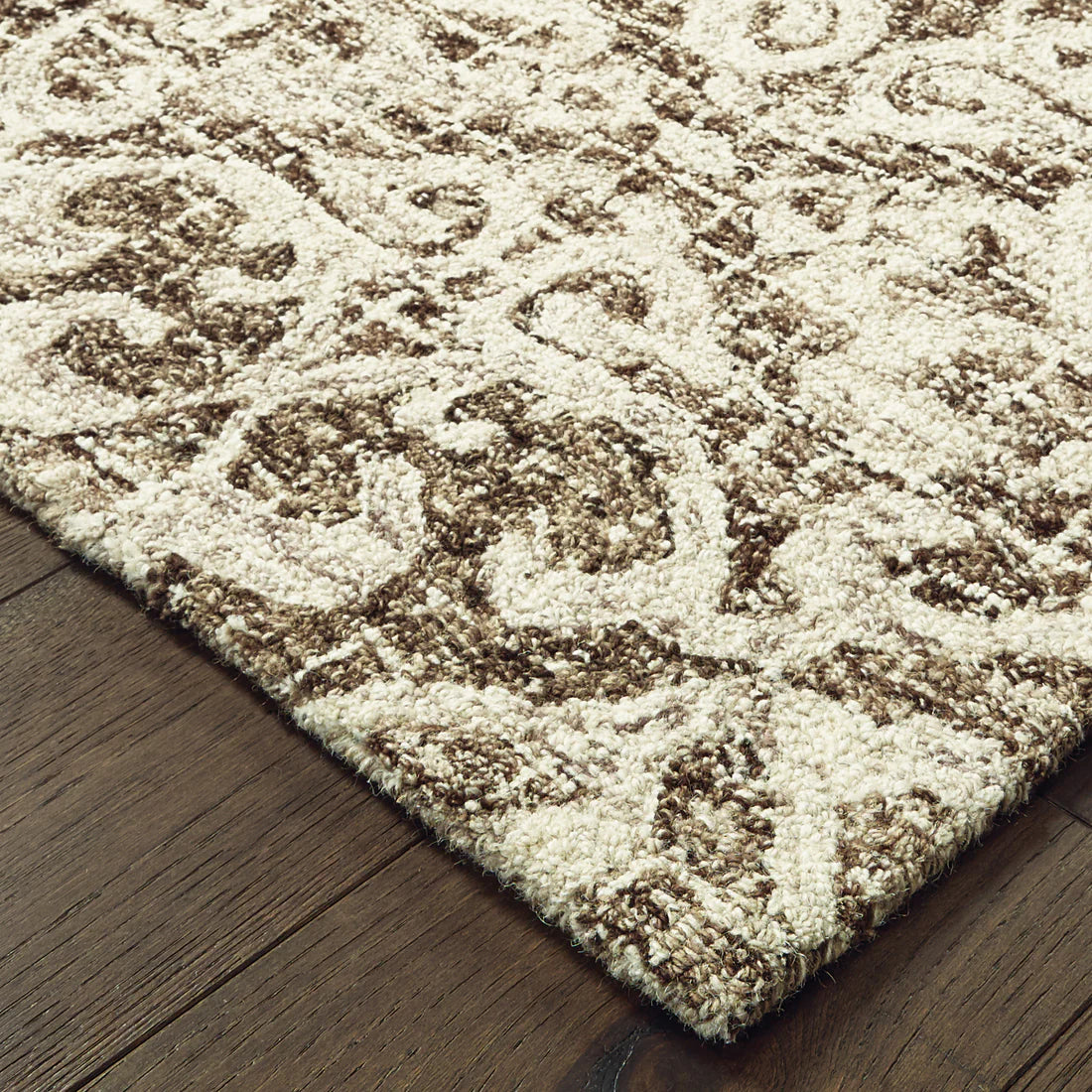 Oriental Weavers Tallavera 55607 Brown/Ivory Area Rug