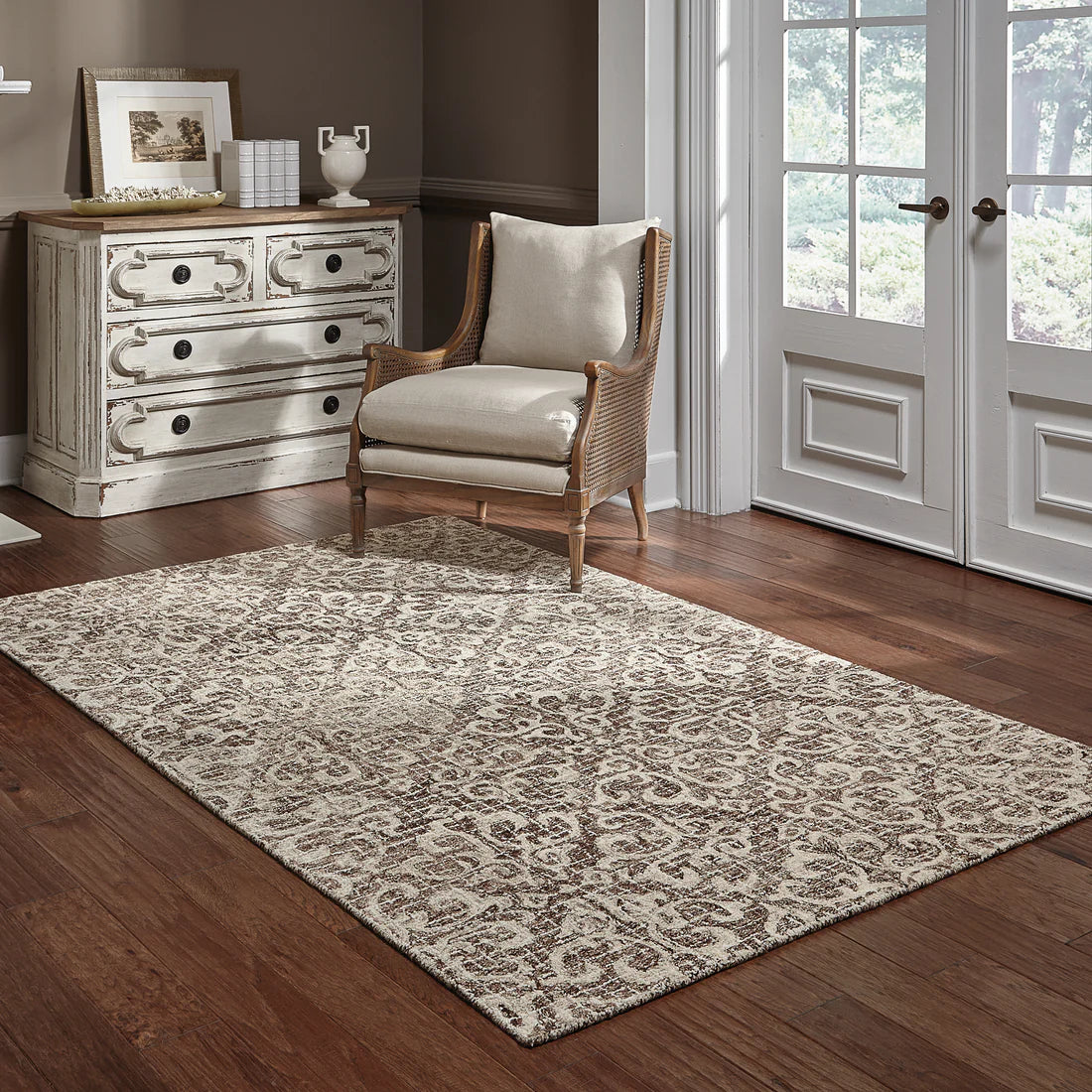 Oriental Weavers Tallavera 55607 Brown/Ivory Area Rug