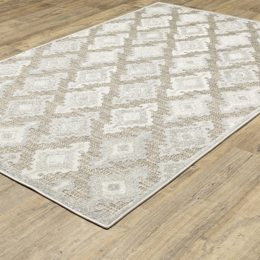 Oriental Weavers Tangier TAN08 Beige/Grey Area Rug