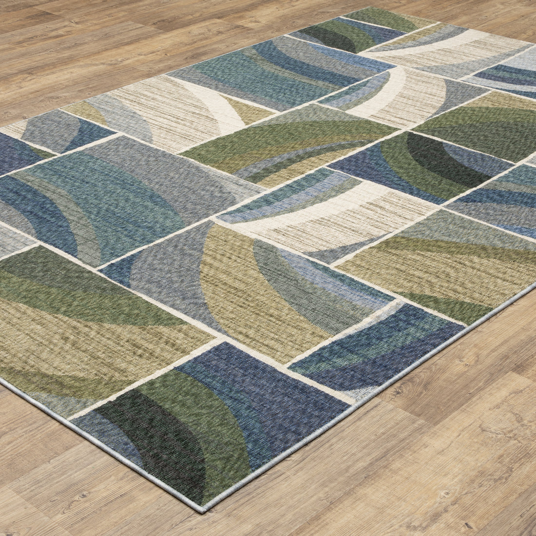 Oriental Weavers Tisdell TIS06 Blue/Green Area Rug