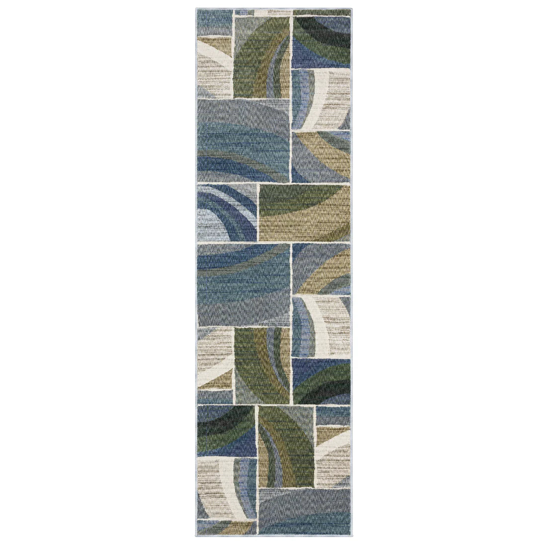Oriental Weavers Tisdell TIS06 Blue/Green Area Rug