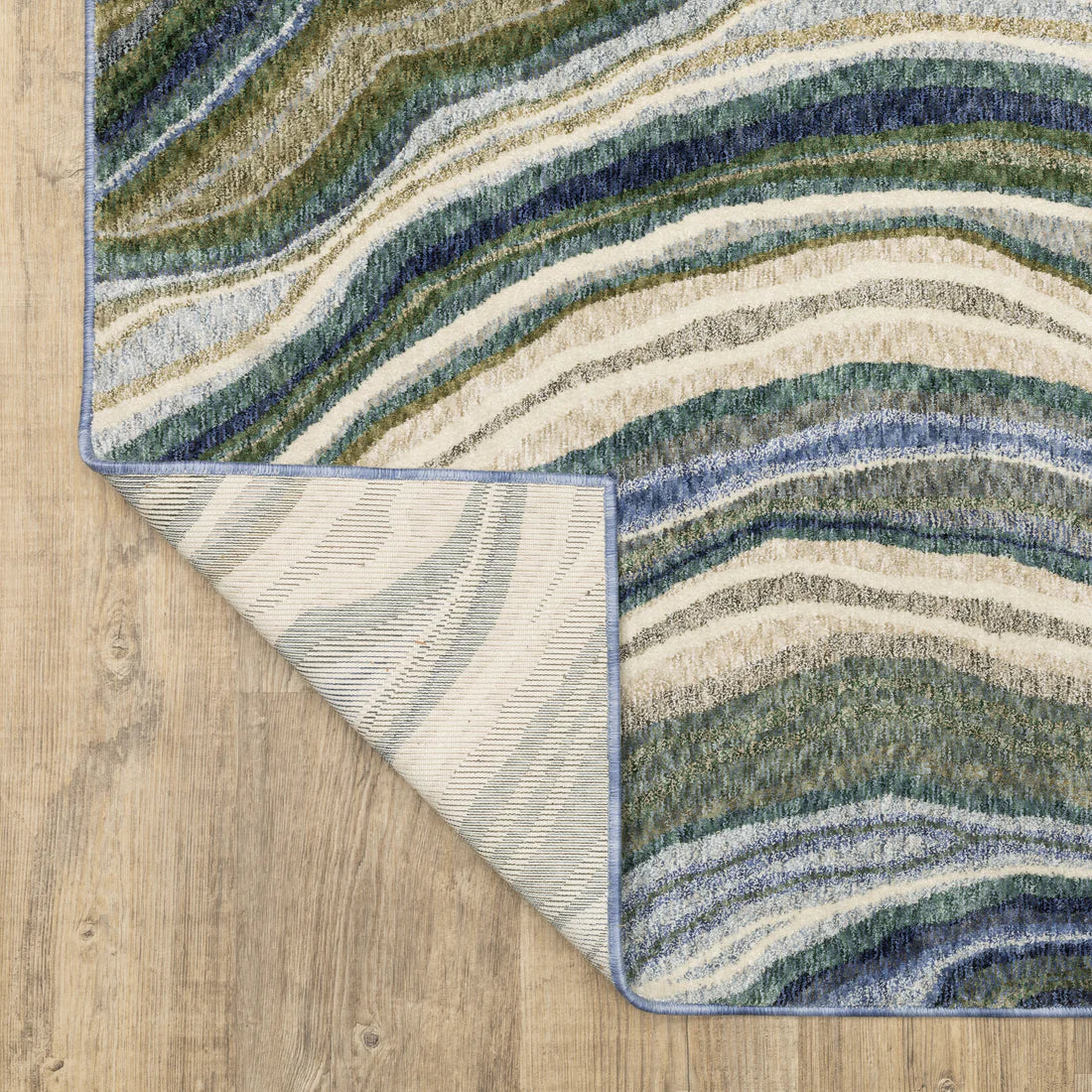 Oriental Weavers Tisdell TIS10 Green/Blue Area Rug