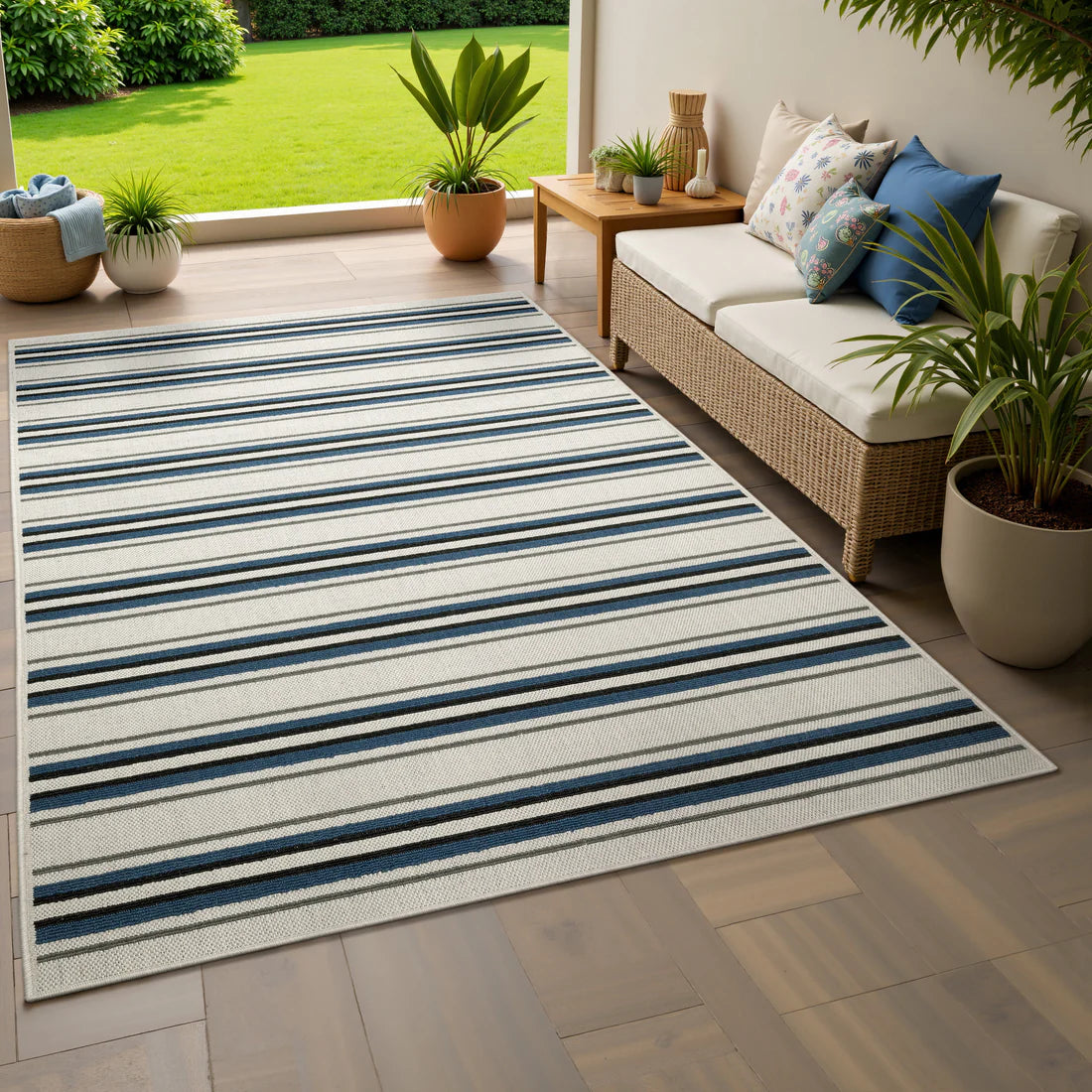 Oriental Weavers Torrey 5571Y Beige/Blue Area Rug