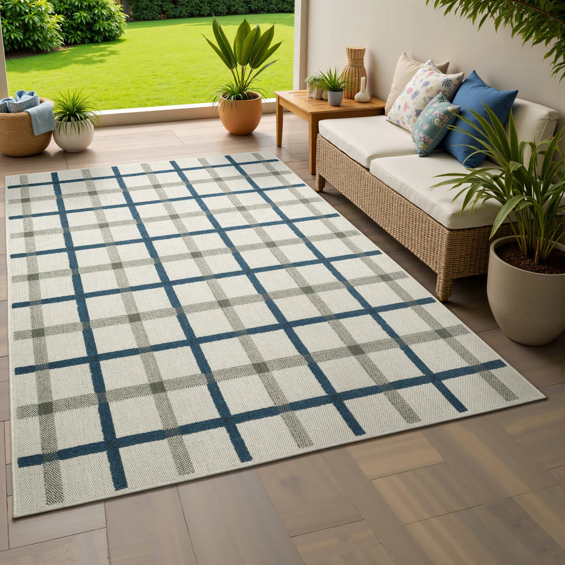Oriental Weavers Torrey 7150H Beige/Blue Area Rug