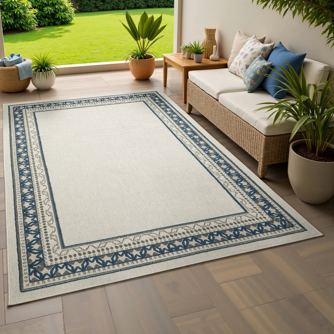 Oriental Weavers Torrey 8020W Beige/Blue Area Rug