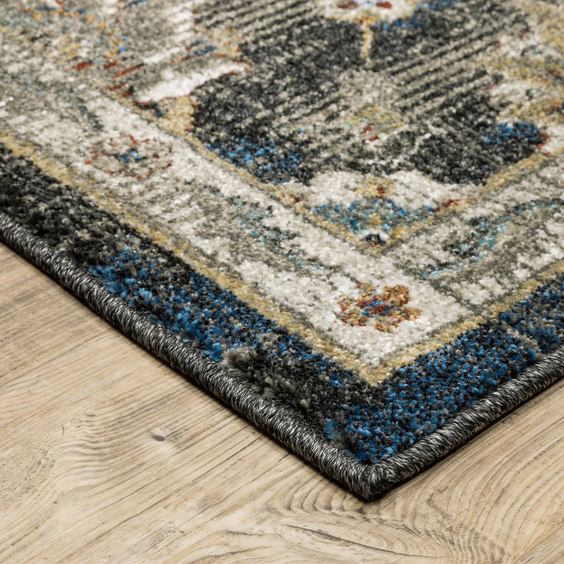Oriental Weavers Venice 4333B Charcoal/Blue Area Rug