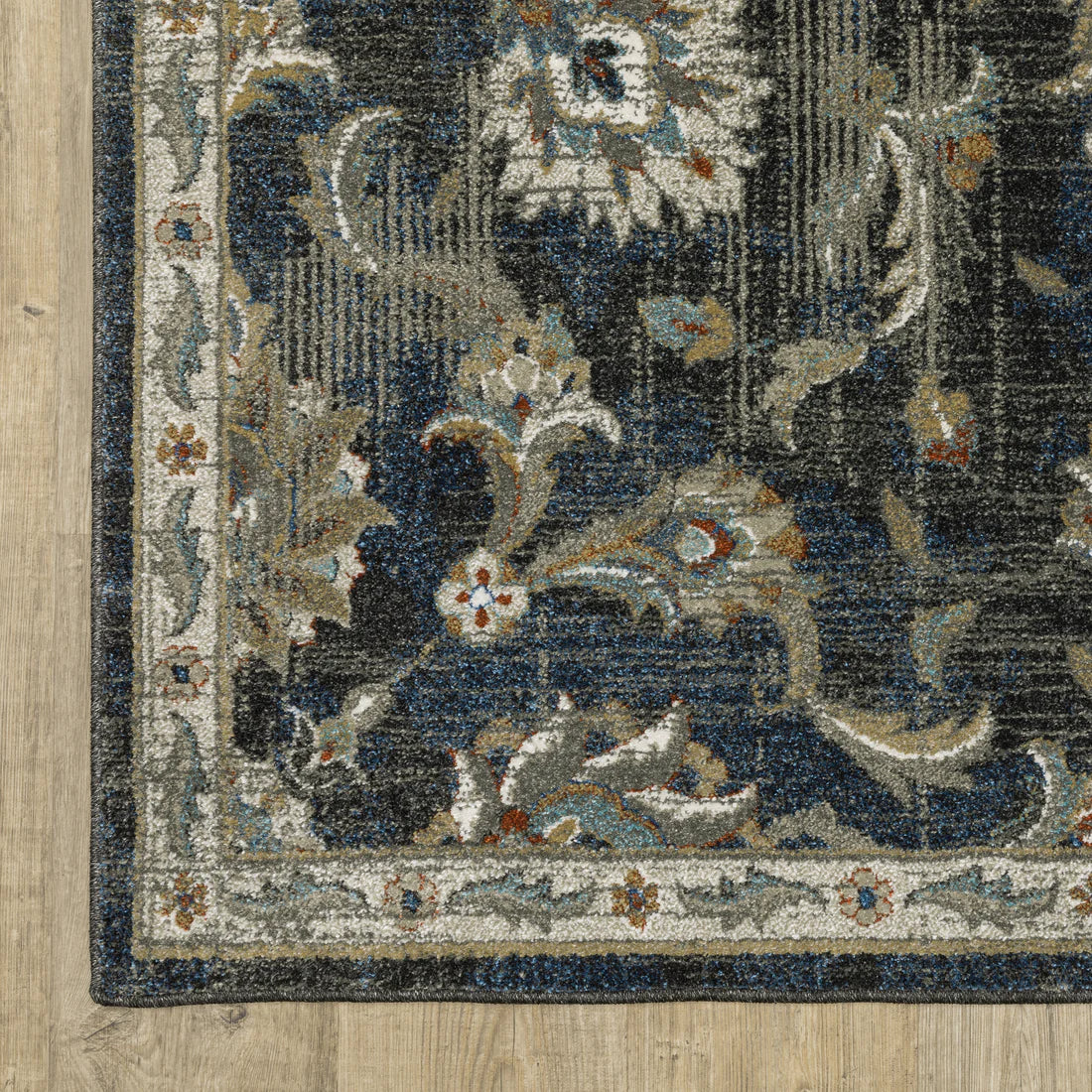 Oriental Weavers Venice 4333B Charcoal/Blue Area Rug