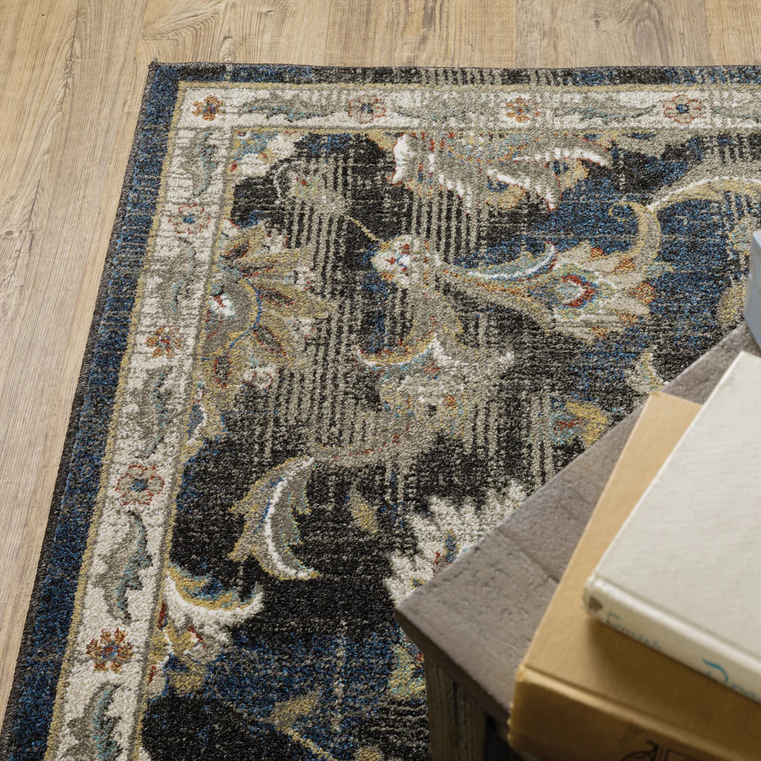 Oriental Weavers Venice 4333B Charcoal/Blue Area Rug
